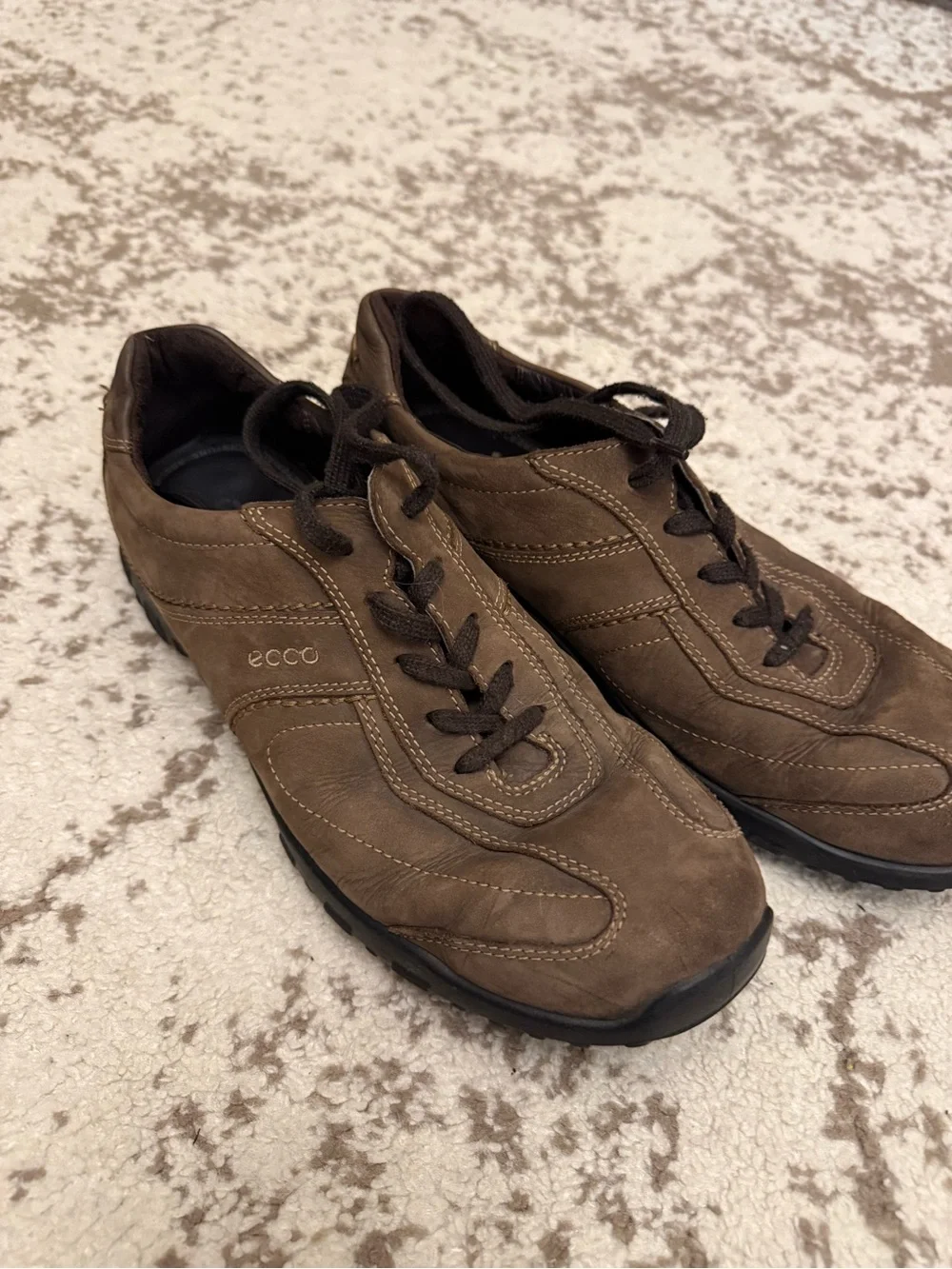 ECCO Men’s Brown Genuine Leather Lace Up Shoes EU 45 NWOB